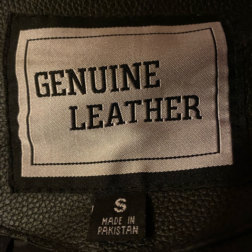 Leather motorcycle chaps